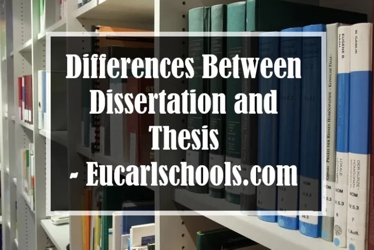 Differences Between Dissertation and Thesis