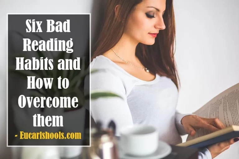 Six Bad Reading Habits and How to Overcome them