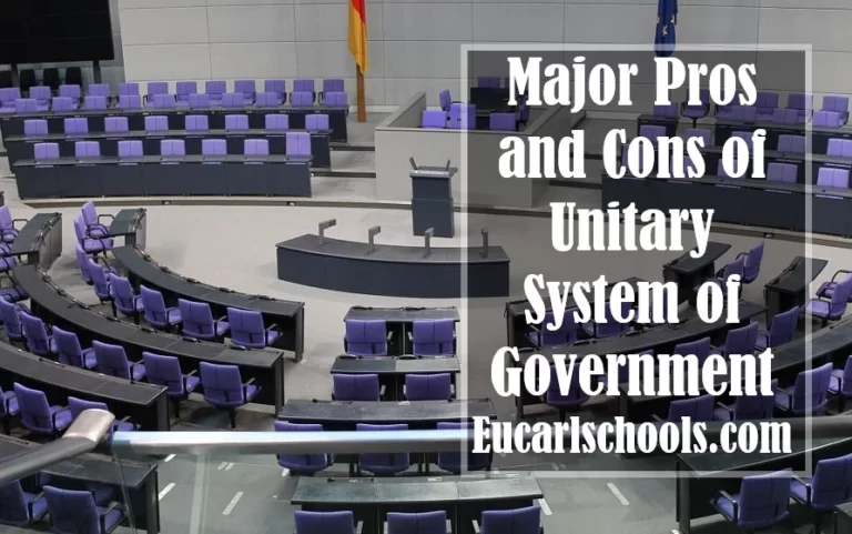 Major Pros and Cons of Unitary System of Government