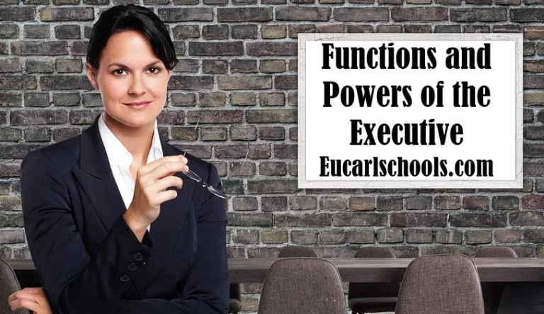 Functions and Powers of the Executive