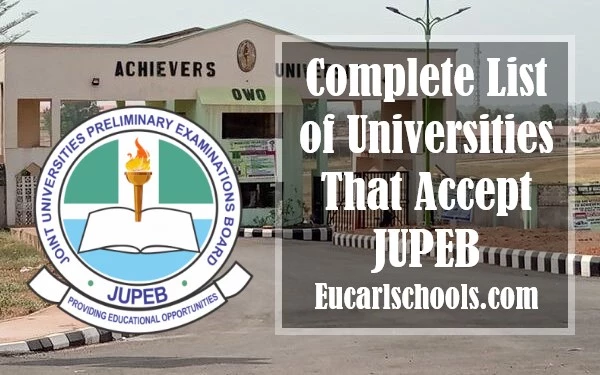 Complete List of Universities That Accept JUPEB