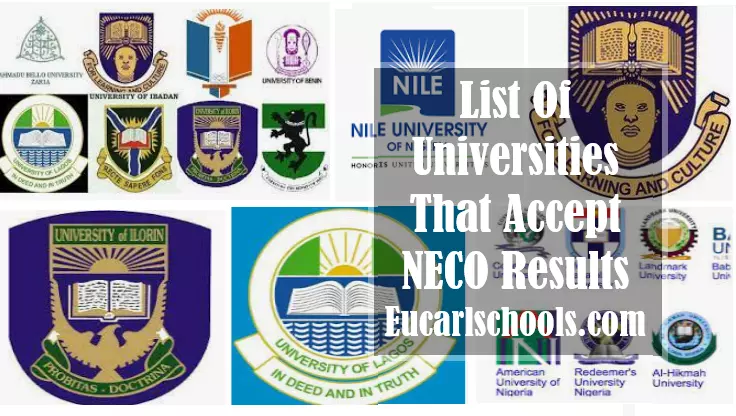 List Of Universities That Accept NECO Results