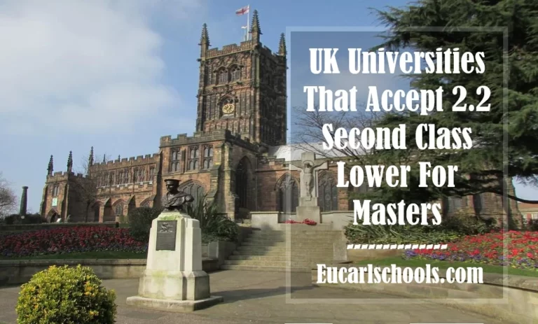 Full List of Universities in the UK That Accept 2.2 Second Class Lower For Masters