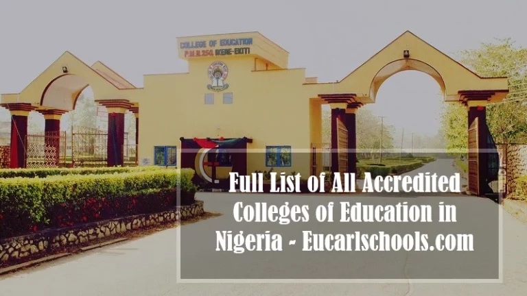 Full List of All Accredited Colleges of Education in Nigeria